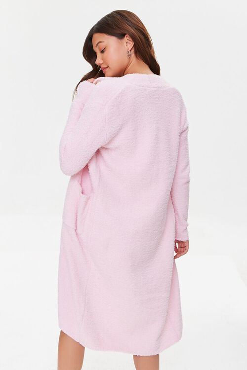 PINK Fuzzy Knit Duster Cardigan, image 3