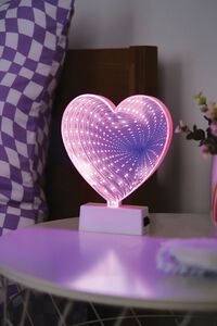 PURPLE Heart-Shaped Lamp, image 1