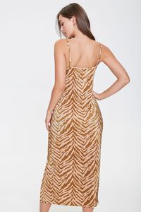 Tiger-Striped Midi Dress, image 3