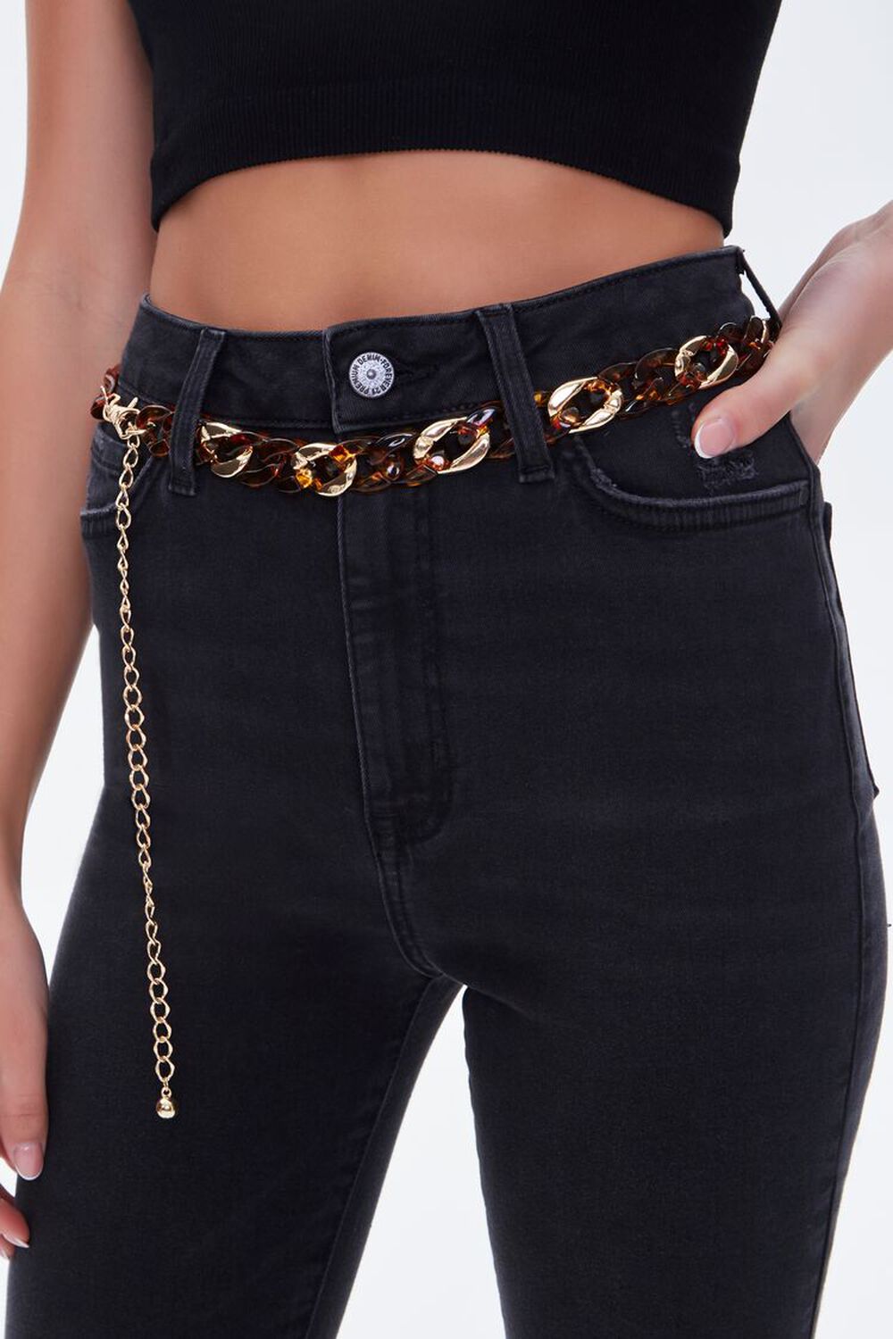 Textured Chain Hip Belt
