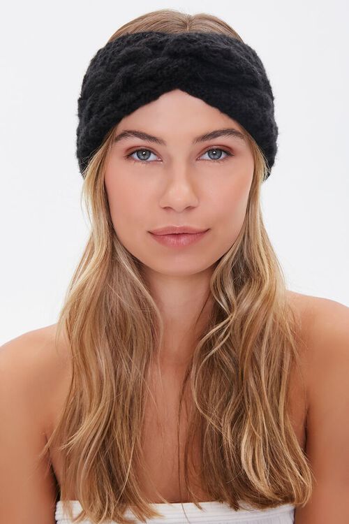 Twisted Cable Knit Headwrap, image 1