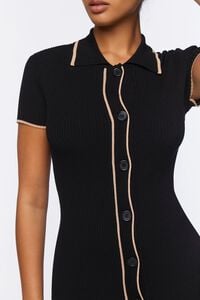 BLACK/WALNUT Bodycon Sweater Mini Dress, image 5