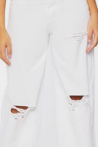 WHITE Distressed High-Rise Jeans, image 5