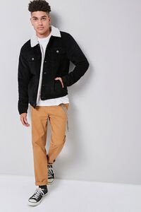 Corduroy Faux Shearling-Lined Jacket, image 4