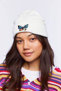 Butterfly Embroidered Beanie, image 1