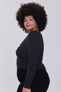 BLACK Plus Size Twisted Sweater, image 2