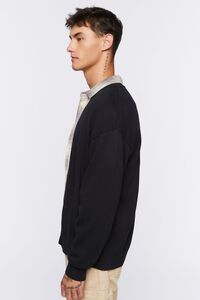 BLACK Drop-Sleeve Cardigan Sweater, image 2