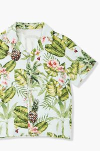 GREEN/MULTI Kids Tropical Print Shirt (Girls + Boys), image 3