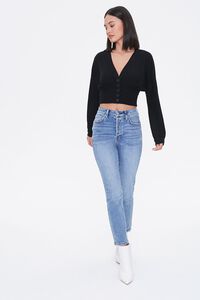 Textured Button-Front Crop Top, image 4