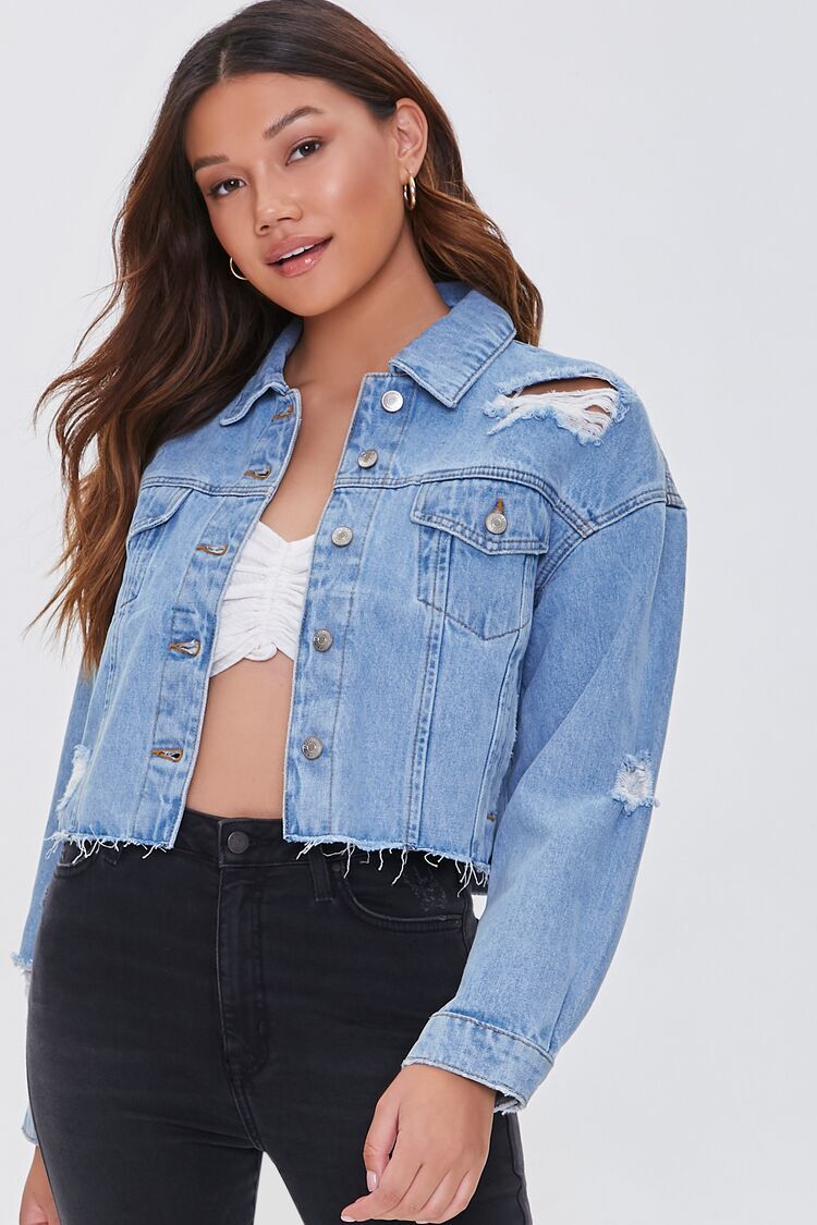 Women's Denim Jackets: Distressed, Cropped & More | Forever 21