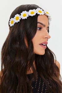 WHITE Floral Headwrap, image 2