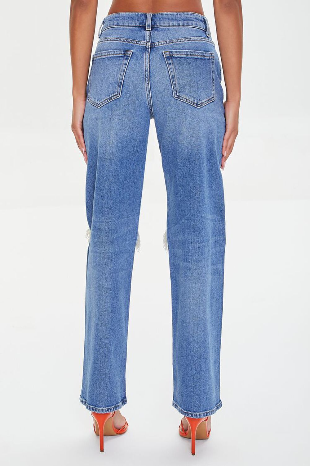 Hemp 4% High-Rise Straight-Leg Jeans