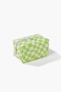 white checkered  makeup bag - Peanut Butter Fingers