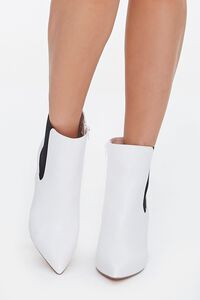 WHITE Pointed Toe Chelsea Boots, image 4
