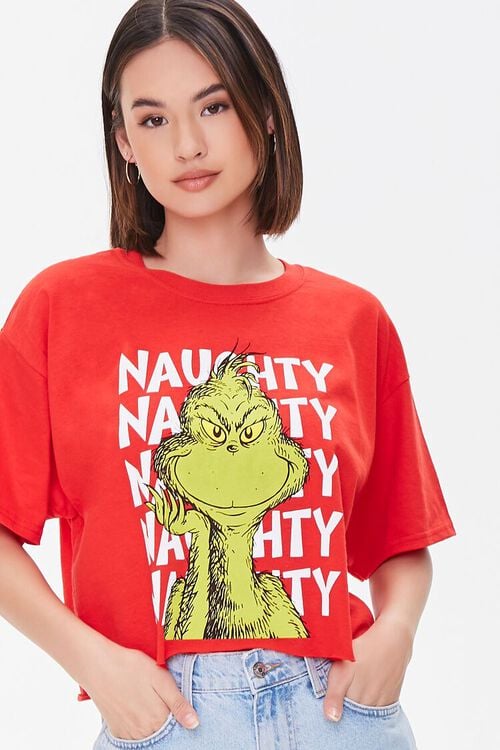 RED/MULTI The Grinch Graphic Tee, image 1