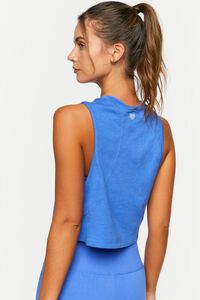 BLUE Active Crew Neck Muscle Tee, image 3