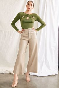 OLIVE Cutout Form-Fitting Top, image 4
