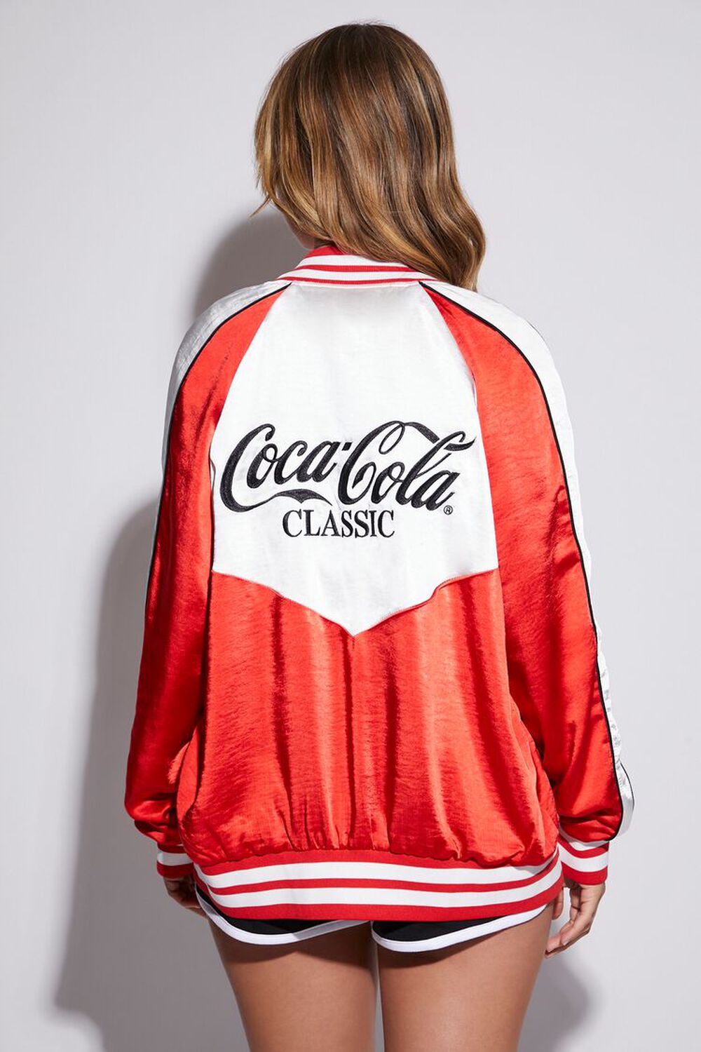 RED/MULTI Satin Coca-Cola Souvenir Jacket, image 3