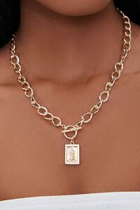 GOLD Iconograph Pendant Necklace, image 1