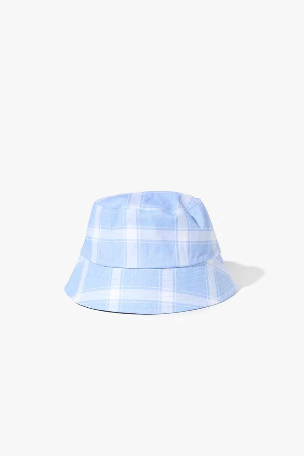 BLUE/WHITE Kids Plaid Bucket Hat (Girls + Boys), image 1