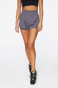 GREY Active High-Rise Dolphin Shorts, image 2