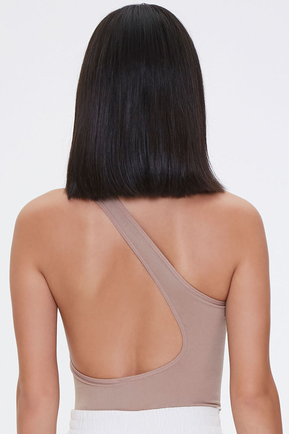MOCHA One-Shoulder Cutout Bodysuit, image 3