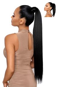 BLACK PRETTYPARTY The Shayna Hook-and-Loop Wrap-Around Ponytail, image 2