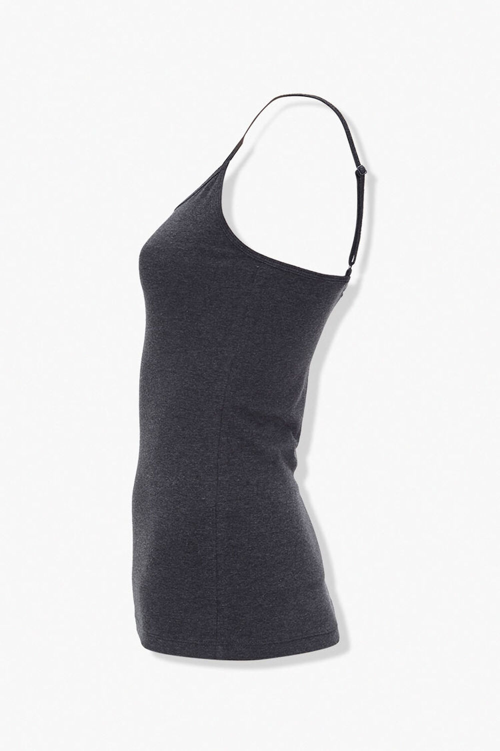 CHARCOAL HEATHER Basic Cotton-Blend Cami, image 2