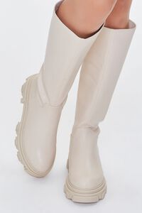 CREAM Faux Leather Calf-High Boots, image 4