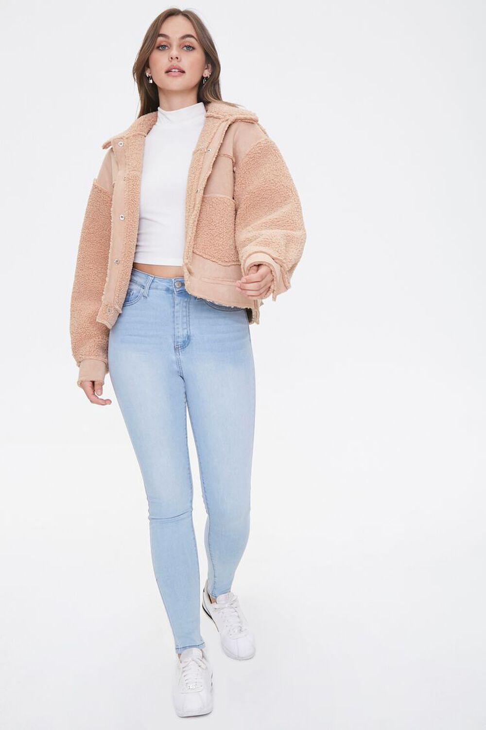 Faux Shearling & Suede Jacket
