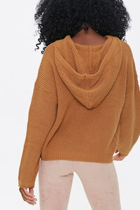 CAMEL Hooded Drop-Sleeve Sweater, image 4