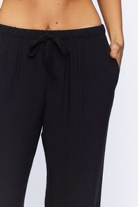 BLACK Relaxed-Fit Pajama Pants, image 5