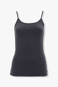 CHARCOAL HEATHER Basic Cotton-Blend Cami, image 1