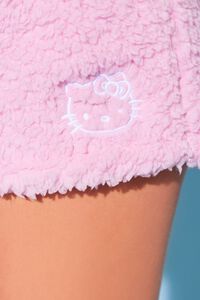 PINK/MULTI Faux Shearling Hello Kitty Shorts, image 6