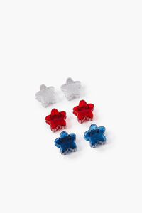 RED/BLUE Star Hair Claw Clips, image 1