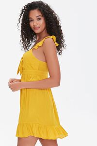 GOLD Flounce-Trim Mini Dress, image 2