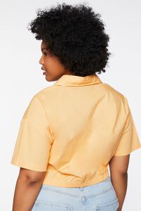 CANTALOUPE Plus Size Cropped Tie-Hem Shirt, image 3
