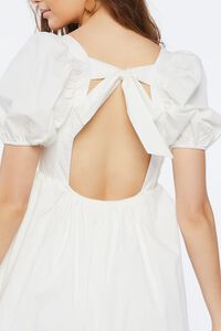 WHITE Puff-Sleeve Mini Dress, image 5