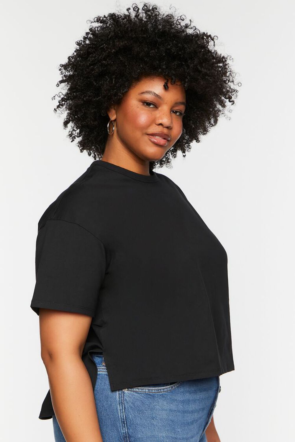 Plus Size Boxy High-Low Tee, image 2