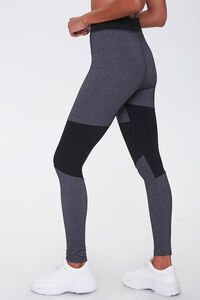 CHARCOAL HEATHER/BLACK Active Colorblock Leggings, image 3