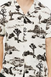 CREAM/BLACK Desert Landscape Graphic Shirt, image 5