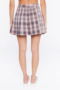 PINK/MULTI Pleated Plaid Mini Skirt, image 4