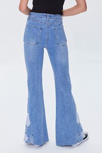 MEDIUM DENIM/MULTI Patchwork Flare Jeans, image 4
