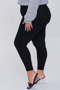 BLACK Plus Size Basic Skinny Jeans, image 3