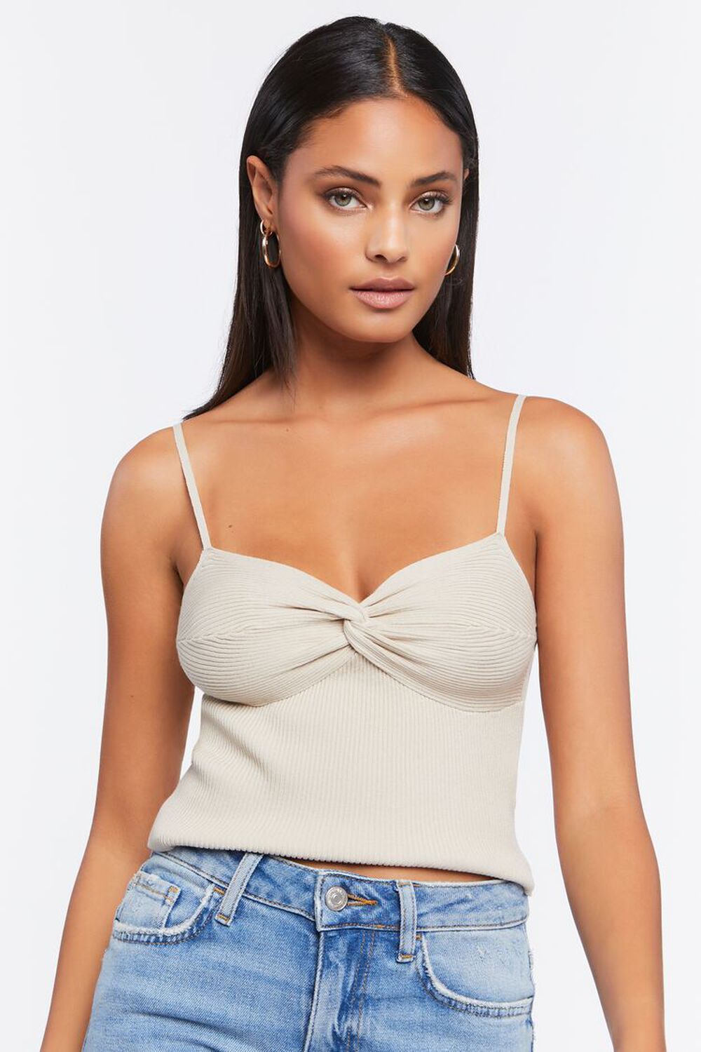 Sweater-Knit Cami Top, image 1