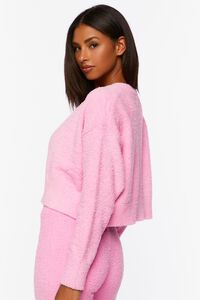 PINK ICING Fuzzy Knit Cardigan Sweater, image 3
