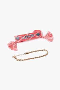 PINK Love Bracelet Set, image 1