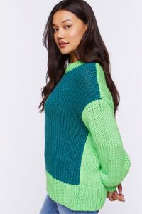 Colorblock Purl Knit Sweater, image 2