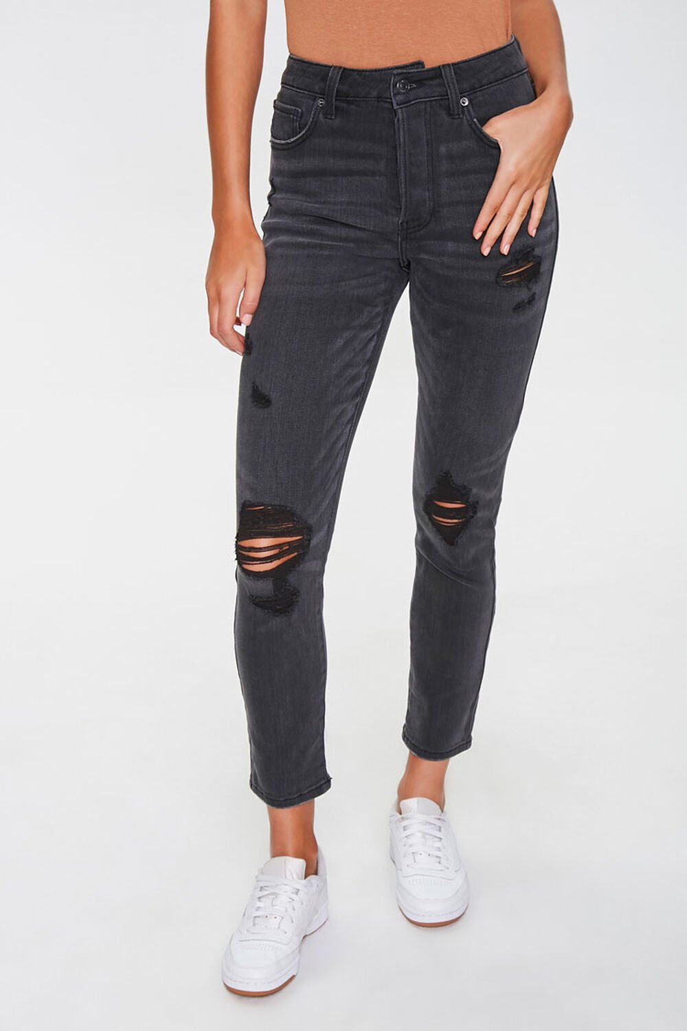 Distressed Mom Jeans, image 1