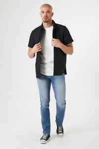 BLACK Short-Sleeve Oxford Shirt, image 4